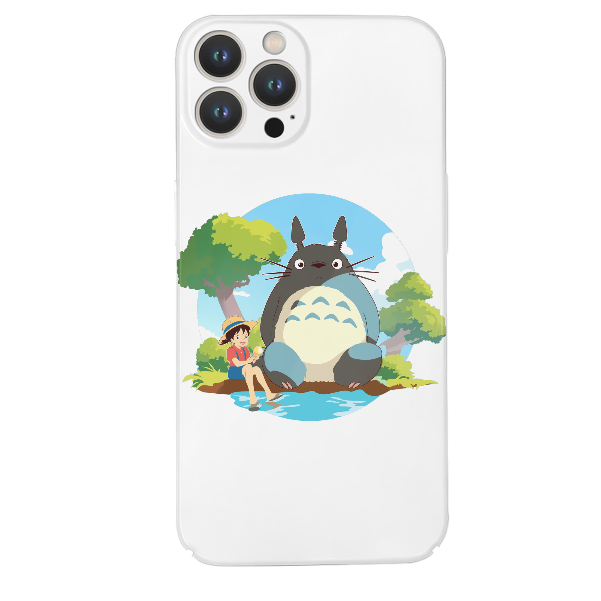 （画像用） となりのトトロ 草壁メイ 草壁サツキ My Neighbor Totoro Satsuki Kusakabe Mei Kusakabe 【iPhone 14シリーズ対応】ハードケース